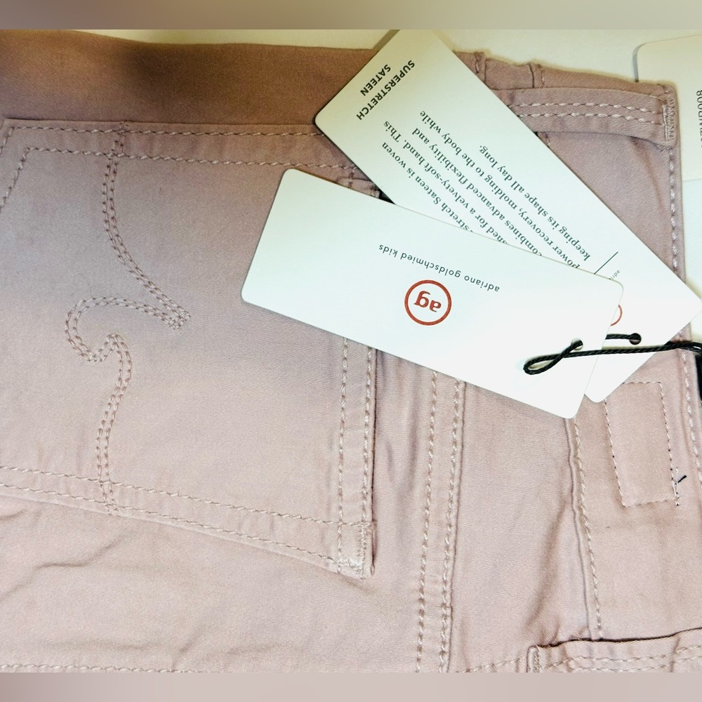 AG Adriano Goldschmied Twiggy Luxe Girls Jeans Size 16 Pink Super Skinny - Picture 8 of 8